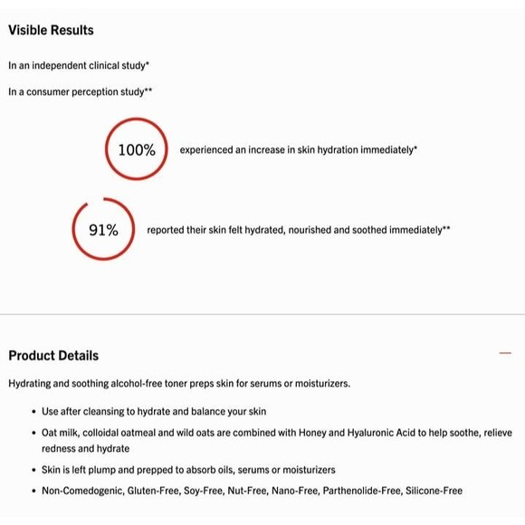 SEALED First Aid Beauty FAB Hydrating Toner Soothing Squalane + Oats Milky Toner - Picture 5 of 9